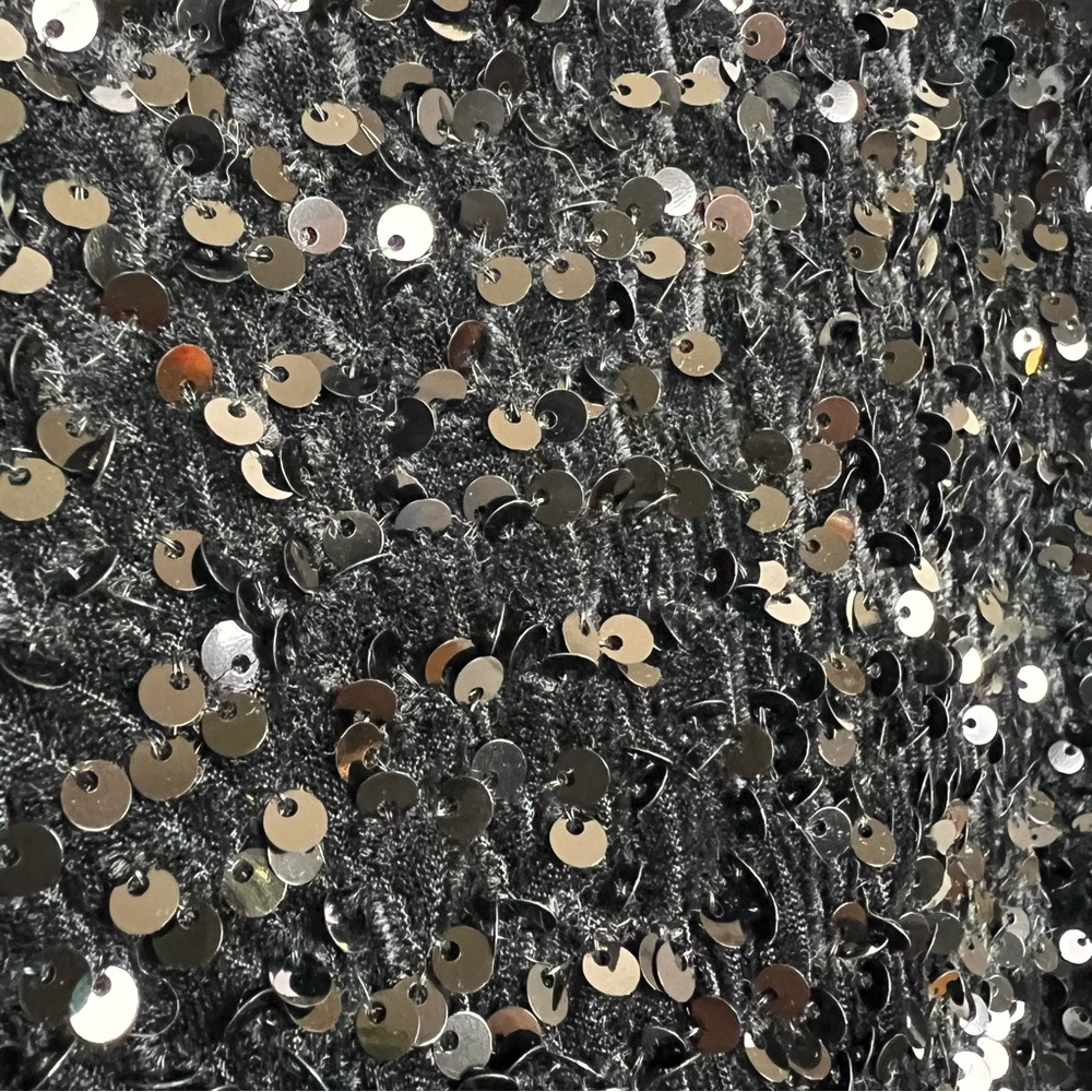 Sequin Hourglass Mini Dress Black M Women’s - Picture 8 of 9